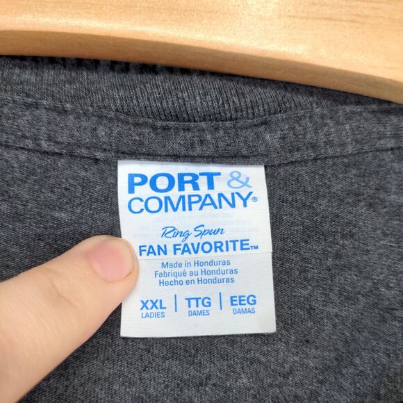 Port & Company Women's Miller Brewing Co Graphic T-Shirt Gray XXL Logo - Picture 9 of 13